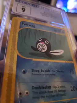 2003 Pokemon Skyridge Poliwag eReader 87/144 CGC 9 Mint PSA - Image 1