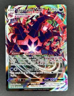 Pokemon TCG Eternatus VMAX Holo RARE, SWSH045, PROMO NM - Image 1