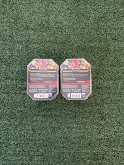 Pokemon Mega Charizard X & Y EX Tin Set - 1 of each - Factory Sealed - Image 4