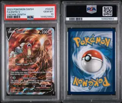 2023 POKEMON SWORD & SHIELD CROWN ZENITH #GG36 FULL ART/ENTEI V PSA 10 - Image 3