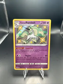 Pokemon TCG Galarian Rapidash SV048/SV122 Shiny Holo Rare Shining Fates - Image 1