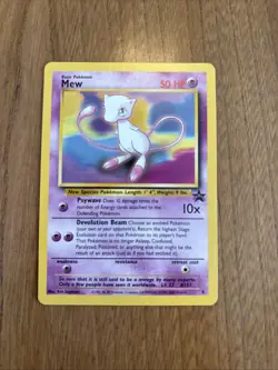 Pokemon Mew Promo Basic #8 Black Star Never Played - Image 1