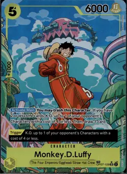 One Piece Card Game Monkey.D.Luffy (TR) OP07-109 Two Legends - Image 1