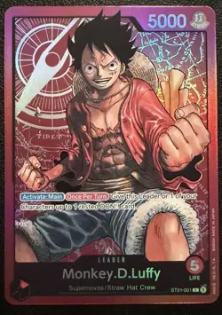 Monkey.D.Luffy ST01-001 One Piece Starter Deck 1 Straw Hat Crew MINT Foil - Image 1