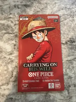 Sleeved Booster Pack - One Piece TCG OP13 Carrying On His Will Factory Sealed - Image 1