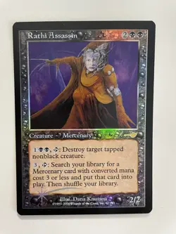 MTG FOIL NEMESIS RATHI ASSASSIN NM MAGIC THE GATHERING RARE CREATURE BLACK CARD - Image 5