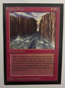 MTG COLLECTOR'S EDITION RAGING RIVER (IE / CE) 1993 MAGIC LIKE BETA RED RARE - Image 1