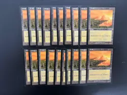 MTG 20X JAPANESE URZA'S SAGA PLAINS PLAYED MAGIC THE GATHERING COMMON BASIC LAND - Image 2