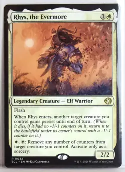 Rhys, the Evermore [New, Near Mint] Rare MTG {Lorwyn Eclipsed} - Image 1