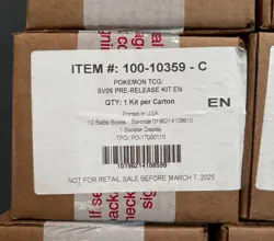 Pokemon SV09 Journey Together PRE-RELEASE KIT CASE 1x Build Battle + BOOSTER BOX - Image 1