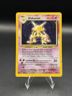 Alakazam 1/102 Holo Rare Pokemon Base Set Unlimited (DMG) - Image 1