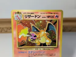 Charizard Base Set No.006 Holo Rare Old Back 1996 Japanese Pokemon Card - Image 3