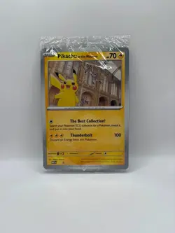 Pikachu At The Museum (SEALED) X Natural History Museum Pokemon Promo Card 2026 - Image 1
