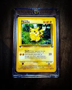 Pokemon TCG Pikachu 60/64 Jungle 1st Edition WOTC Vintage 1999 LP - Image 2