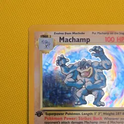 Pokemon TCG Machamp Holo Rare 1st Edition Base Set 008/102 (1999-2000) - Image 3