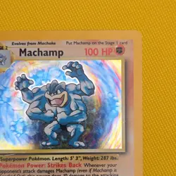 Pokemon TCG Machamp Holo Rare 1st Edition Base Set 008/102 (1999-2000) - Image 4