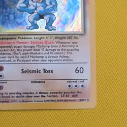 Pokemon TCG Machamp Holo Rare 1st Edition Base Set 008/102 (1999-2000) - Image 5