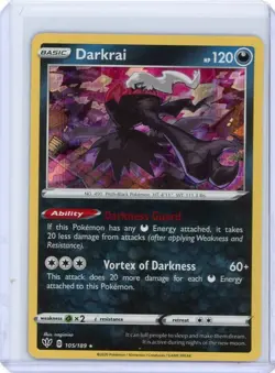 Darkrai 105/189 Holo Rare | 2020 Darkness Ablaze | Pokemon KR1 - Image 1