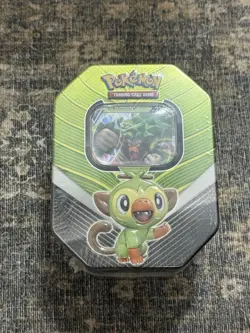 Pokemon Trading Card Game TCG - Galar Partners Collectors Tin - Rillaboom V New - Image 1