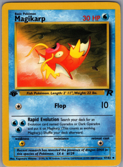 Pokemon Card - Magikarp 1st Edition Team Rocket 47/82 Uncommon - Image 1