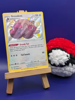 Greedent SV100/SV122 Shining Fates Shiny Vault Holo Rare Pokemon Card - Image 1
