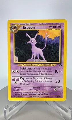 Pokemon Espeon 20/75 Neo Discovery Rare - Image 1