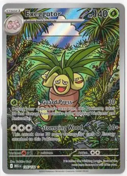 Exeggutor 135/132 Illustration Rare Pokemon ME01: Mega Evolutions NM - Image 1
