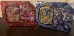 Pokemon TCG Paldea Legends 5-Pack Tin Set - Koraidon ex & Miraidon ex - Sealed - Image 1