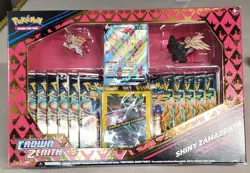 POKEMON 2023 CROWN ZENITH PREMIUM FIGURE COLLECTION SHINY ZAMAZENTA SEALED - Image 2