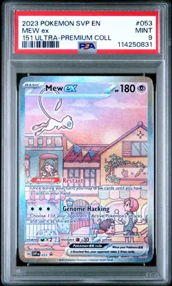 PSA 9 2023 POKEMON SVP EN-SV BLACK STAR PROMO #053 MEW ex 151 ULTRA-PREMIUM COLL - Image 1