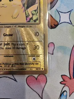 Pikachu Gold Metal Card 58/102 - Pokemon TCG Celebrations 25th Anniversary - Image 3