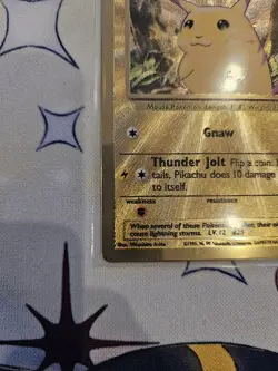 Pikachu Gold Metal Card 58/102 - Pokemon TCG Celebrations 25th Anniversary - Image 4