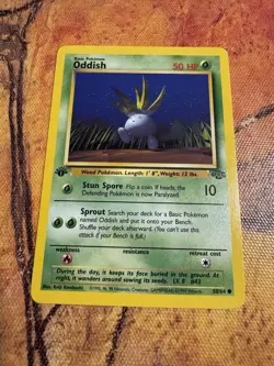 1st Edition Oddish | Jungle 58/64 | Vintage WOTC Pokemon Card - Image 1