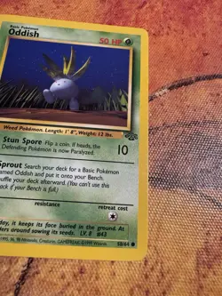 1st Edition Oddish | Jungle 58/64 | Vintage WOTC Pokemon Card - Image 4