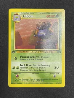 Pokemon Gloom 37/64 Jungle Uncommon Regular 1st Edition 1999 LP - Image 2