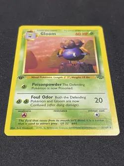Pokemon Gloom 37/64 Jungle Uncommon Regular 1st Edition 1999 LP - Image 3