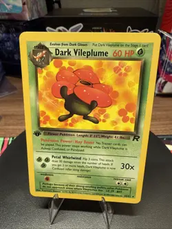 Pokemon TCG Dark Vileplume 30/82 1st Edition Non Holo Rocket LP - Image 1