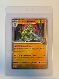 Team Rocket’s Tyranitar #096/182 Destined Rivals Pokemon Center Promo 2025 NM - Image 1