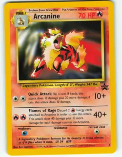 Arcanine - #6 WOTC Black Star Promo - Pokemon TCG - 2000 - Image 1