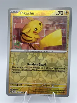 Pokemon Temporal Forces Pikachu Reverse Holo 051/162 NM - Image 1