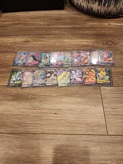 Pokemon 17 full art V LOT -english -NO DUPES - Image 1