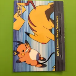 2000 Topps Pokemon TV Animation edition- EP14 Electric Shock Showdown- blue logo - Image 1