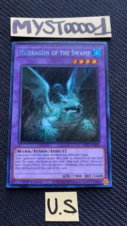 Carte Yu-gi-oh! Mudragon Of The Swamp RA01-EN028 US Secrete Rare Neuf NM - Image 1