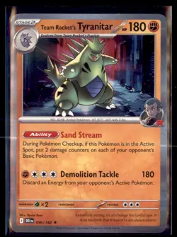 Pokemon Team Rocket's Tyranitar 96/182 Destined Rivals Holo 5 Card Lot - Image 1