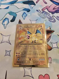 Pokemon Celebrations Charizard Gold Metal Card #4/102 Promo 25th Anniversary - Image 1