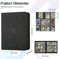 12 Pocket Card Binder,720 Pocket Trading Card Binder，Side Loading Collectible Ca - Image 3