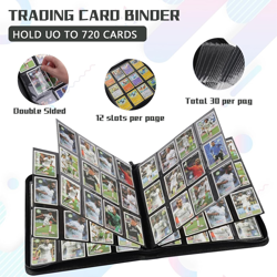 12 Pocket Card Binder,720 Pocket Trading Card Binder，Side Loading Collectible Ca - Image 4
