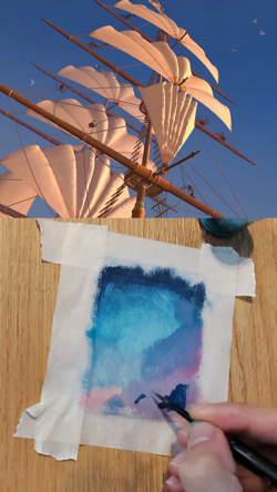 MTG Card Alter Hand-Painted - Treasure Planet (Treasure Cruise) - Image 2