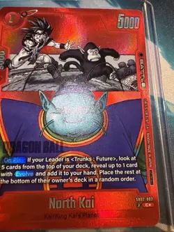 North Kai SB02-002 Dragon Ball Fusion World Card Game Alt Art - Image 4