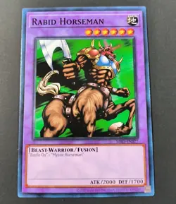 Yu-Gi-Oh! Metal Raiders Rabid Horseman Common Card MRD-EN077 NM - Image 1